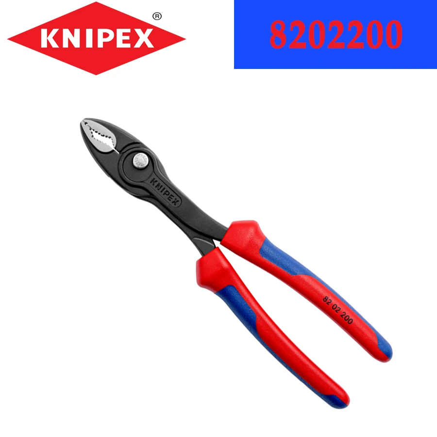 

KNIPEX 8202200 Twingrip Slip Joint Plier 200mm Water Pump Pliers Adjustable Gripping Pliers Knipex Hand Tools