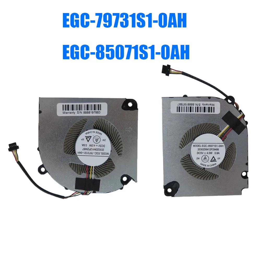 

EGC-79731S1-0AH 20302D6412P29487 EGC-85071S1-0AH 20302D6412P29488 DC5V 4.8W 0.8A 4PIN 4Lines Laptop CPU GPU Fan New