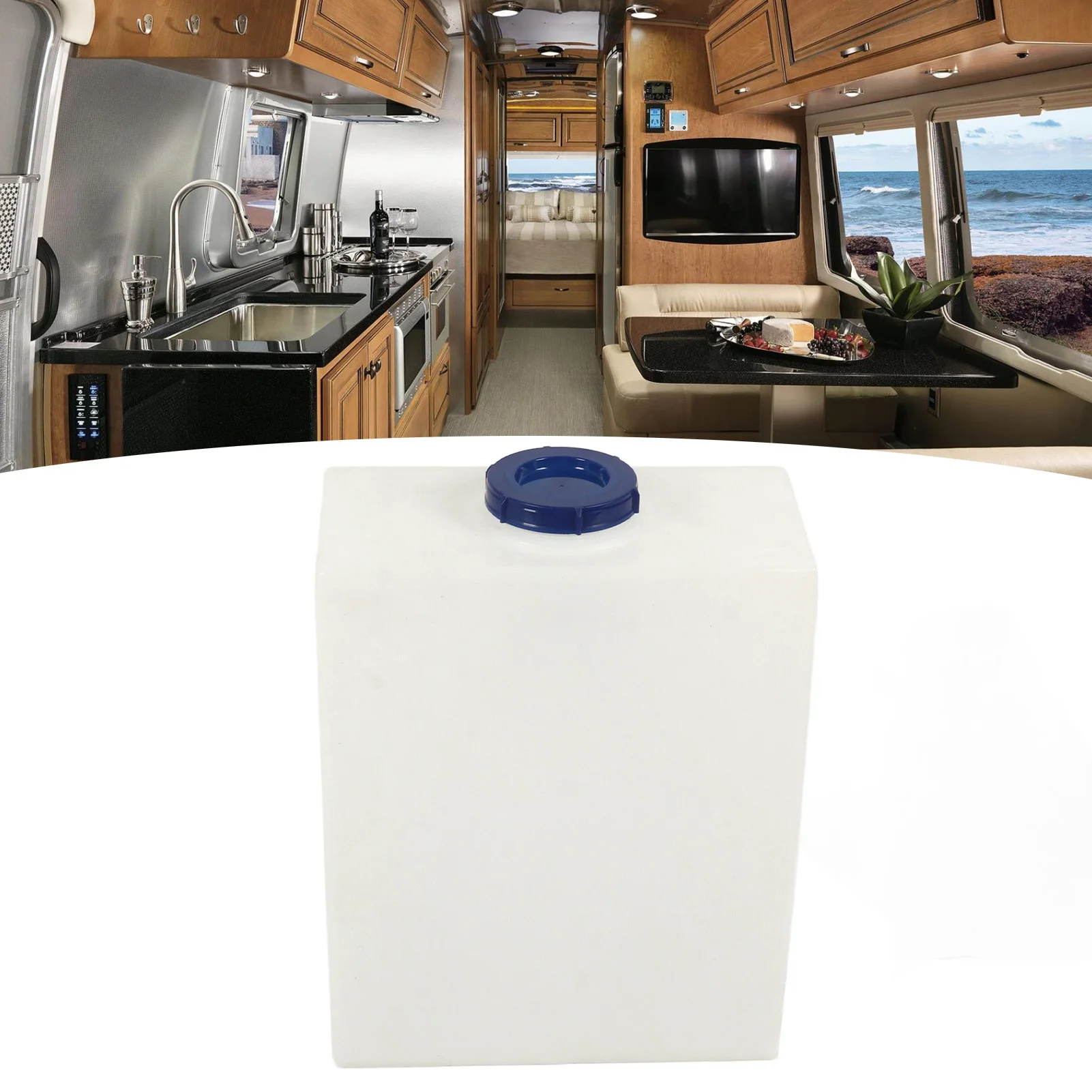 10 Gal RV Water Storage  Shockproof LLDPE RV  Water Holding  Leakproof Widely Used Heat Cold Resistant for
