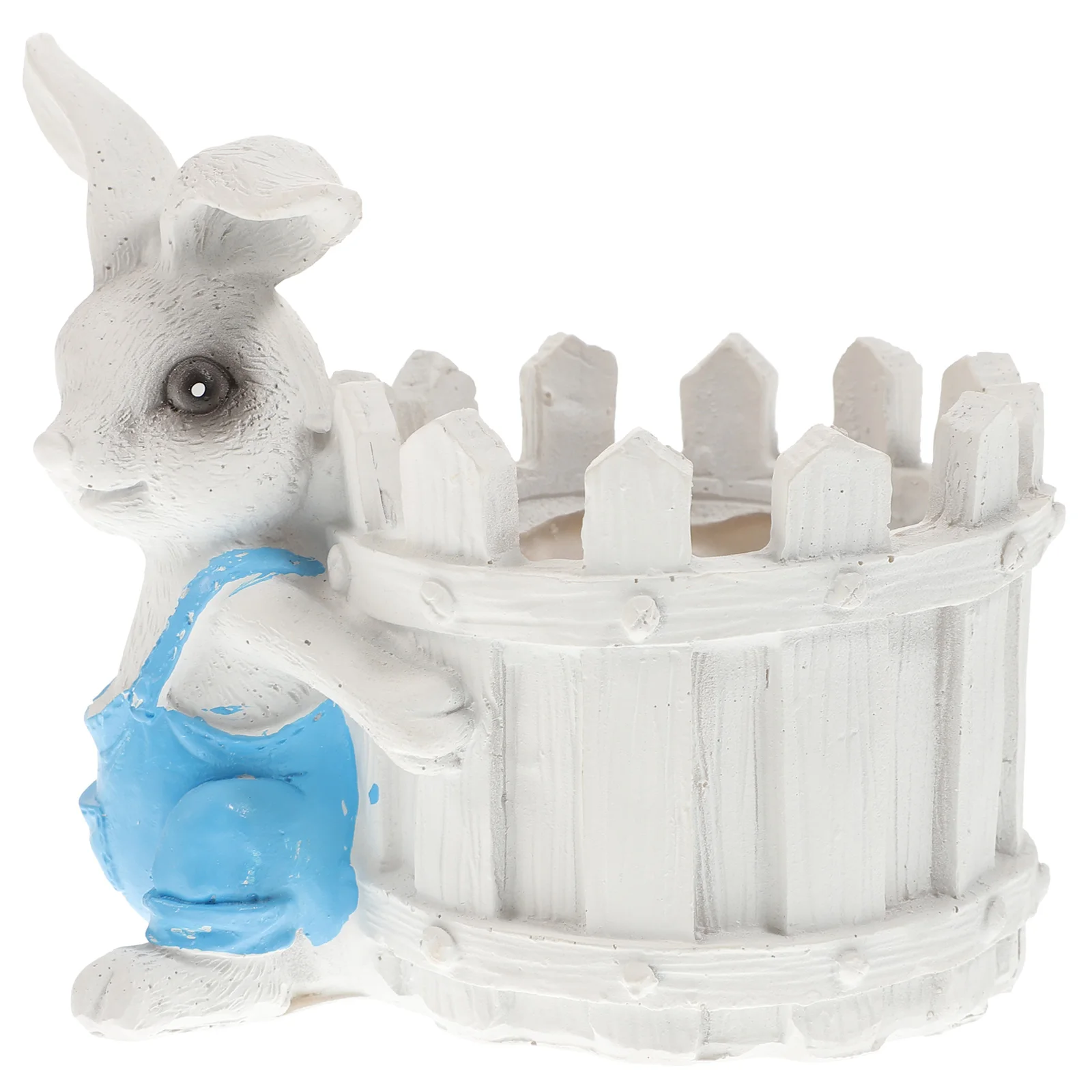 

Цветочный горшок из смолы в форме кролика, домашний держатель для суккулентов, винтажный декор, легкий, портативный, безопасный, экологически чистый, уникальный дизайн