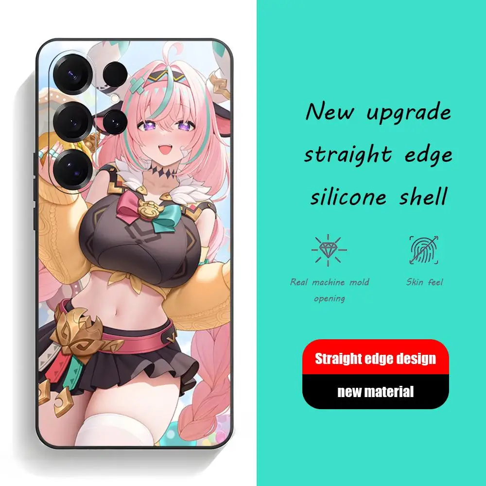 Varesa Genshin Impact Game Phone Case For Samsung Galaxy S26 S25 S24 S23 S22 S21 Plus Ultra Fold A Soft Black