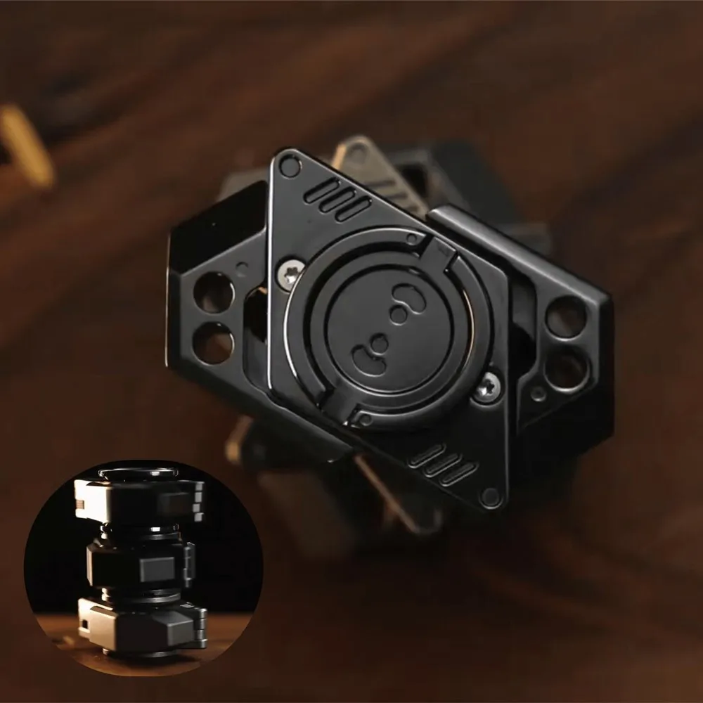 FUSHI EDC JINGZHE フィジェットスピナー オープンネイルジャイロ 不安解消グッズ メタルフィジェットトイ 大人向け 指先トリック