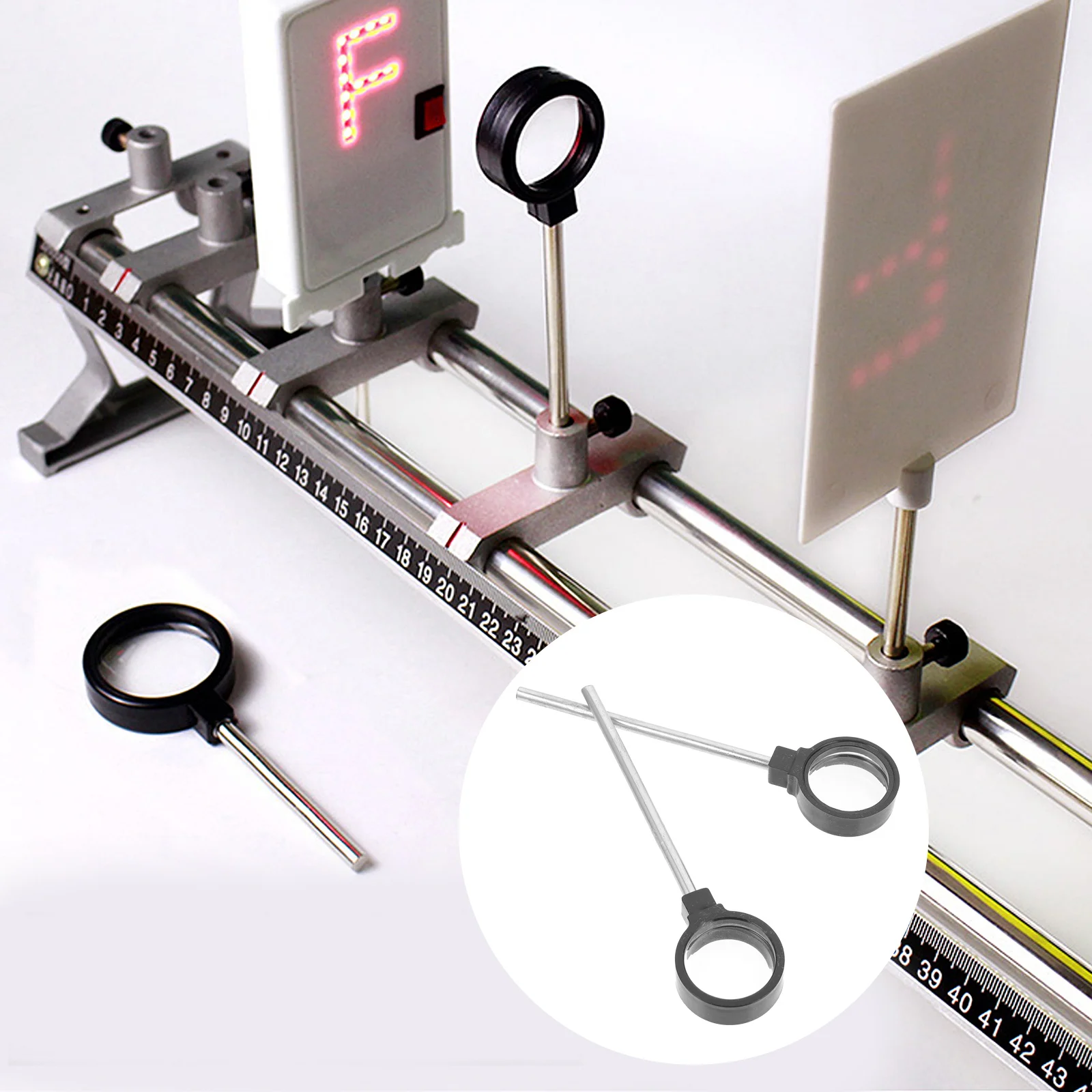 

2Pcs Experiment Concave Lens High Quality Physical Teaching Equipment for Science Education and Lab Activities