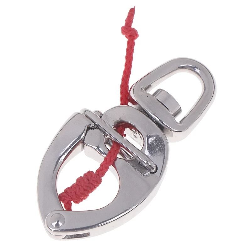 Szekla ze stali nierdzewnej 316 z szybkozłączką, szekla z małym obrotowym oczkiem, hak z szybkim zapięciem do jachtu, ciężarówki, samochodu, mieszkania.