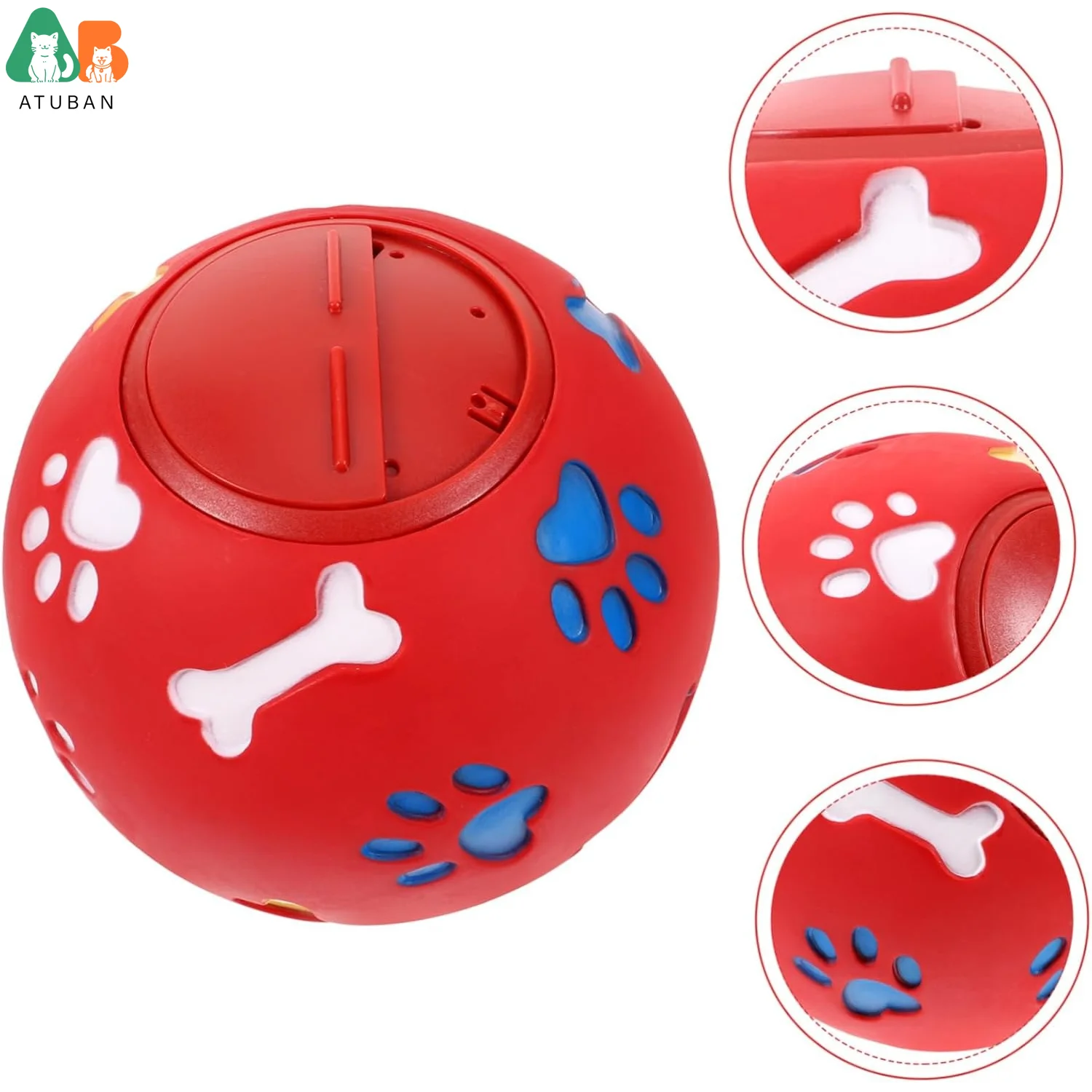 Atuban Interactive Dog Treat Dispensing Toy Chew Toy For Dogs Fun And Pet Activ…