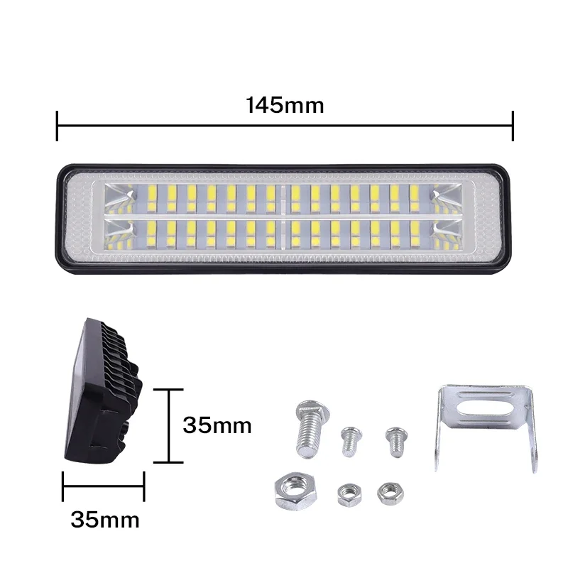 28LED 84W LED Work Light Bar 9-36V Flood Lamp Driving Fog Offroad Car Light For Ford Toyota SUV 4WD 4x4 barra Led Beams