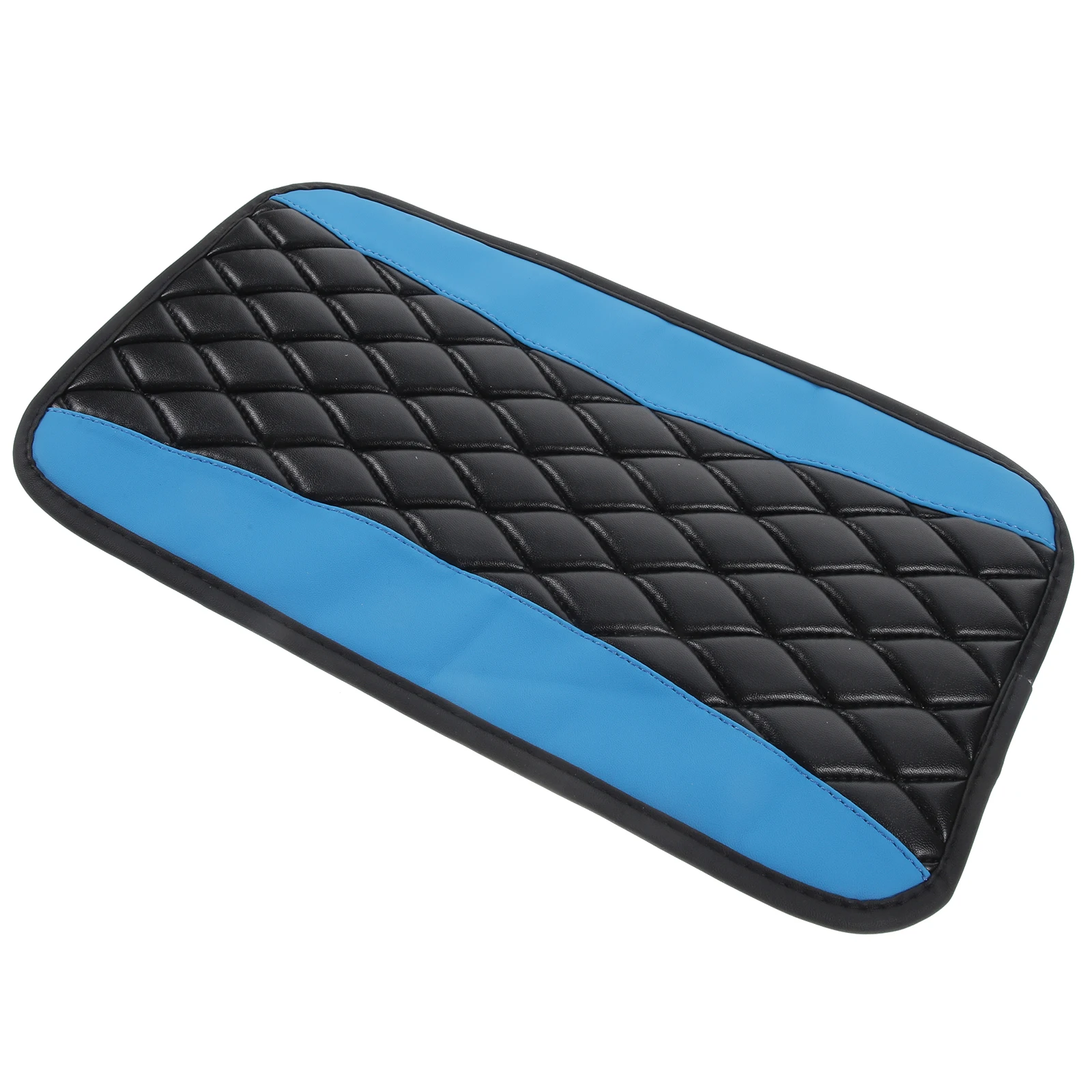 

Blue Car Armrest Cover PU Anti Slip Padded Center Console Cushion for Car Seat Accessories Durability Style