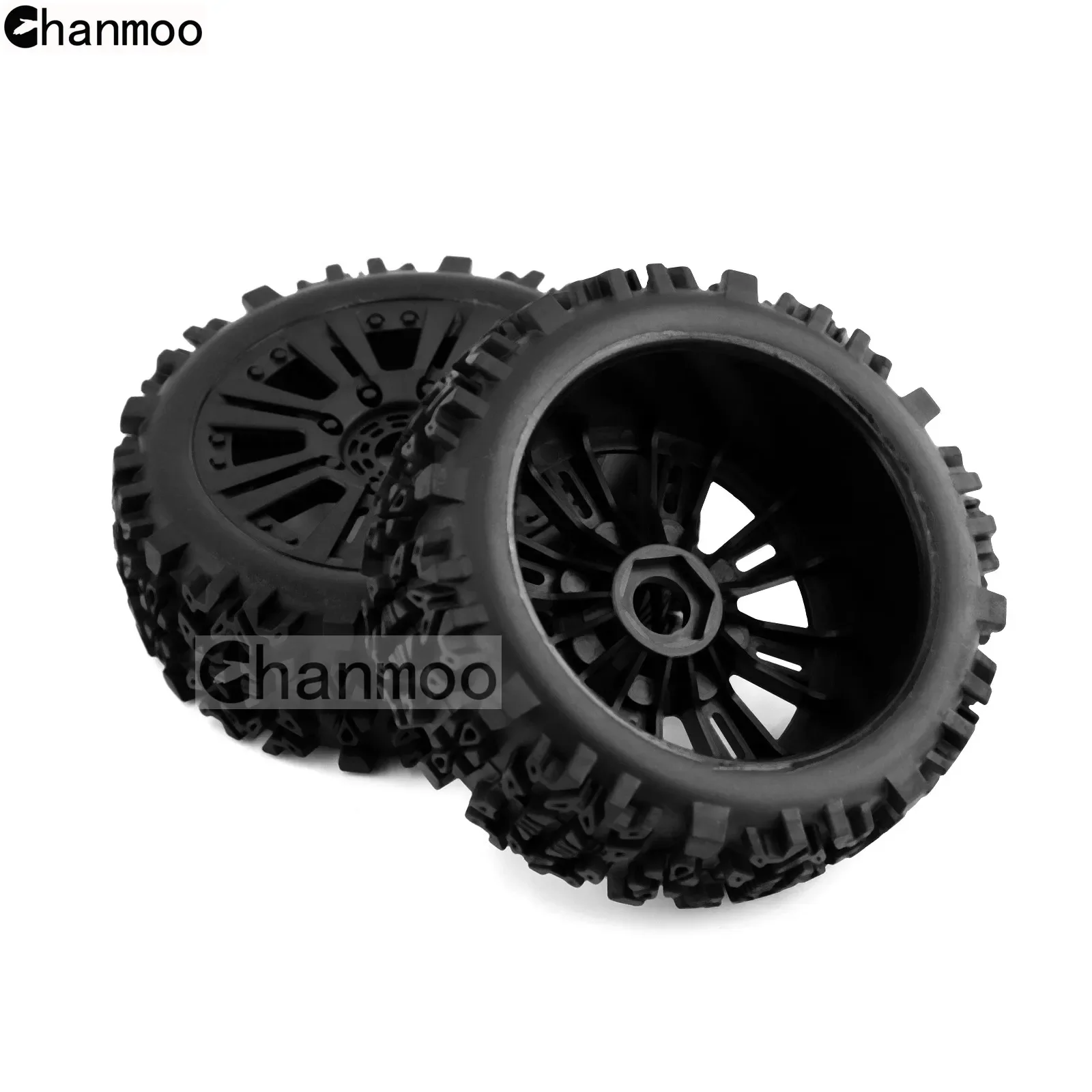 1/8 Off-road Car Tires Buggy Wheels Tyres With 17mm Hex for 1:8 RC Car KYOSHO HPI LOSI HSP GT2 Hobao Redcat Axial Traxxas Vkar
