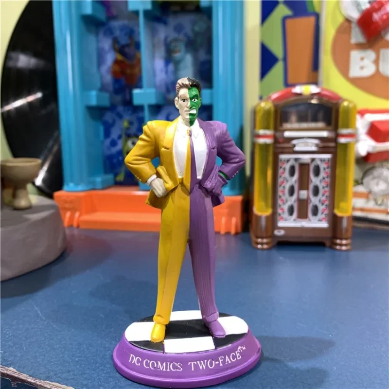 Genuine DC Batman Figure Two-Face Doll Joker Model Negative Role Ornaments Accessories Collection Toy