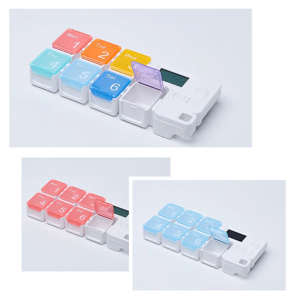 

Portable Weekly Pill Organizer Supplements Durable Gift Box for Travel