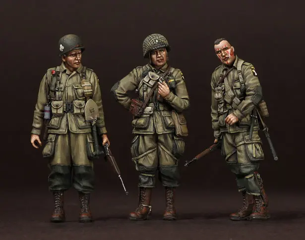 

1/35 Resin Figure model kits U.S. Army Airborne officers Unassembled and unpainted 1242