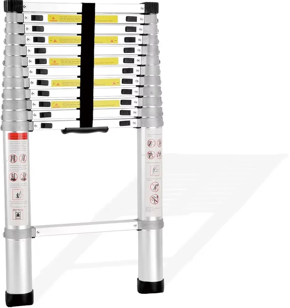 

Portable Foldable Aluminium Telescopic Extension Ladder EN131 Home Outdoor Use