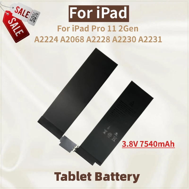 

Аккумулятор для планшета 3,8 В 7540 мАч для iPad Pro 11 2Gen A2224 A2068 A2228 A2230 A2231, новинка, высокое качество