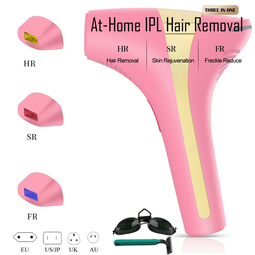 

Lobemoky Ipl Hair Removal Device Permanent Home Use Handheld Laser Photoepilators For Women Bikini Line Armpits Whole Body