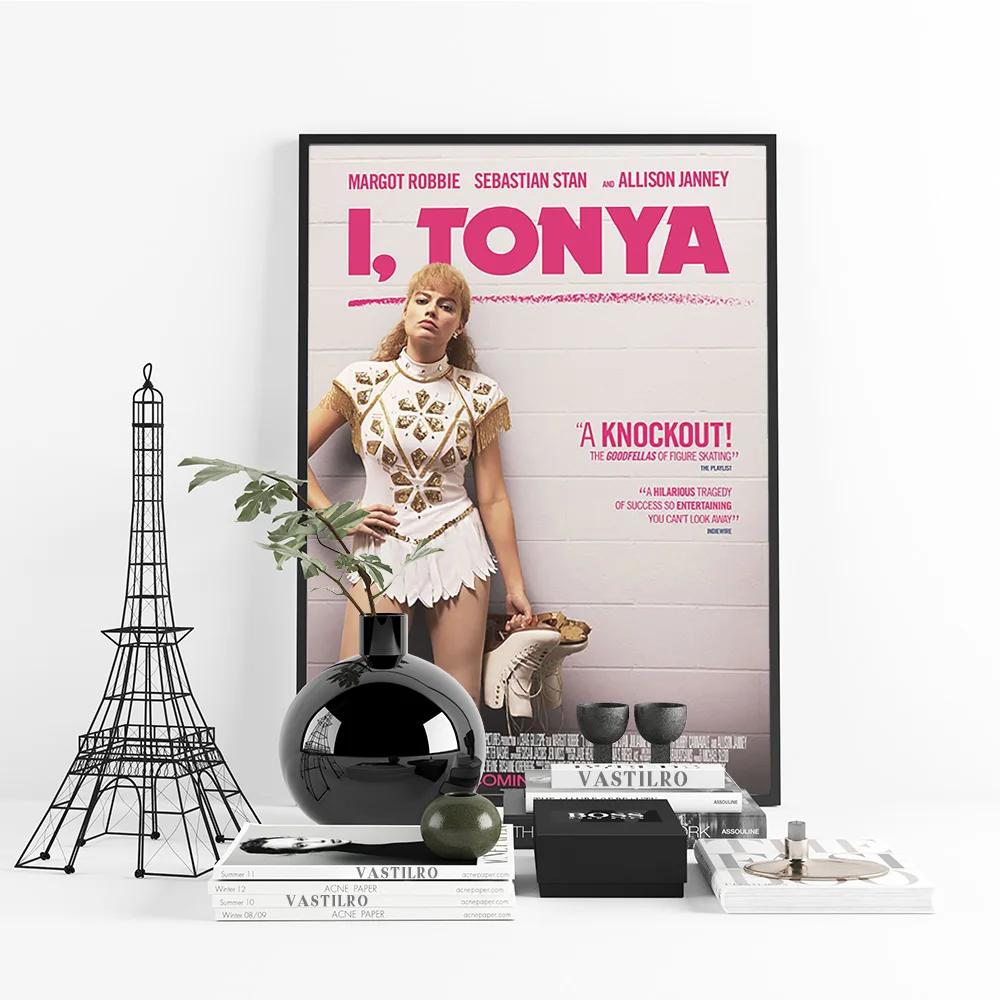 I Tonya السيرة الذاتية الأمريكية الرياضية السوداء الكوميديا الفيلم طباعة ملصق فني فيلم غرفة الفيديو ملصقات جدار ديكور قماش اللوحة