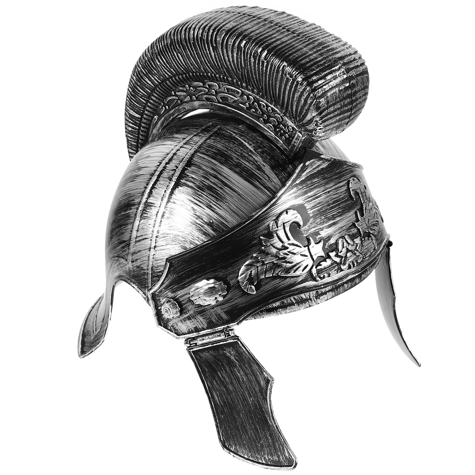 

Roman Costume Silver Soldier Hat Cosplay Halloween Party Props Durable Plastic