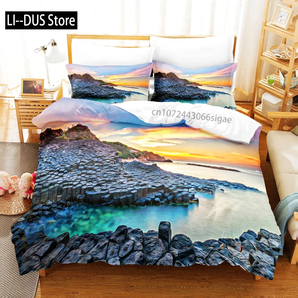 Landscape Painting Bedding Set Duvet Cover Set 3d Bedding Digital Printing Queen Size Bedding Set Fashion Design