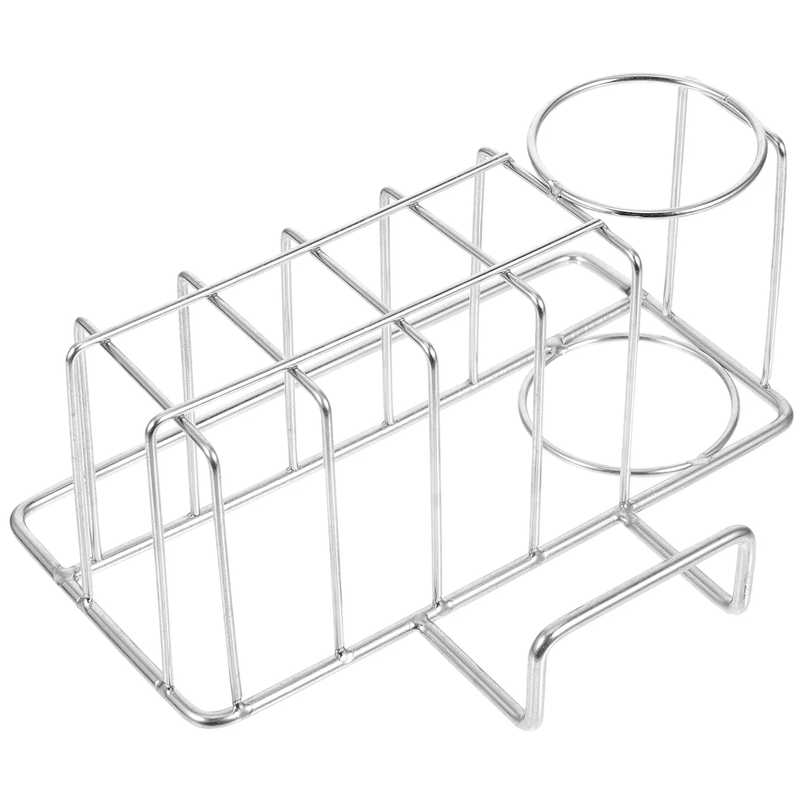 

Stainless Steel Wall Holder Draining Drying Rack For Bathroom Counter Organizer No Rough Edges Space Saving