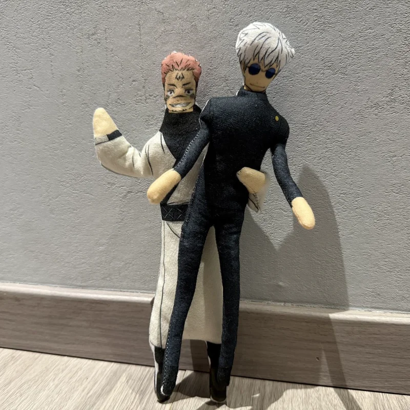 Anime Jujutsu Kaisen Gojo Satoru Itadori Yuji Cosplay Plush Toy Figure Room Decoration Abstract Joint Mobility Stuffed Doll Gift
