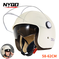 Motorcycle Helmet for Men Women Classic Retro Scooter Half Helmet Ultralight Cycling Helmet MTB Bike Bicycle Motorcycle