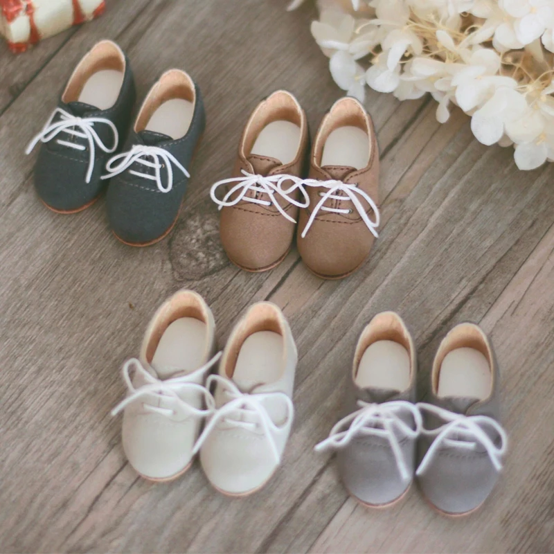 D04-A151 children handmade toy 1/4 1/6 MDD Doll BJD/SD GSC doll Accessories everyday literary flat shoes 1pair