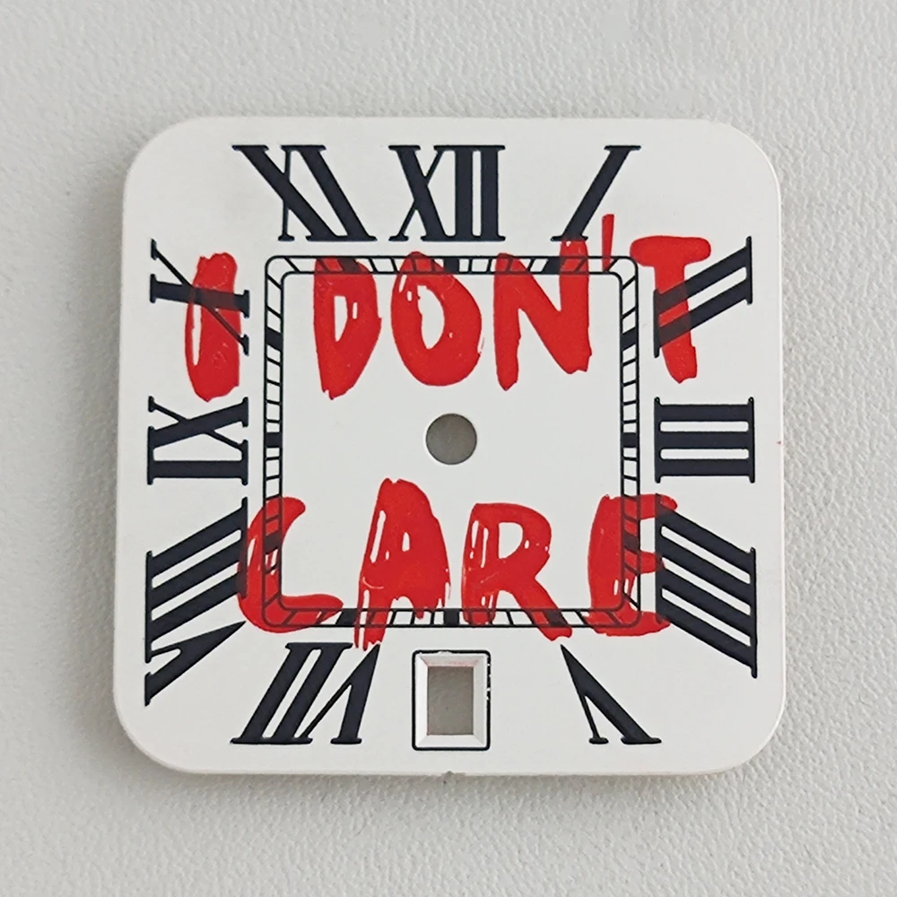 

NH35 dial with personalized slogans or catchphrases such as "I dont care" is suitable for Santos watch case accessories