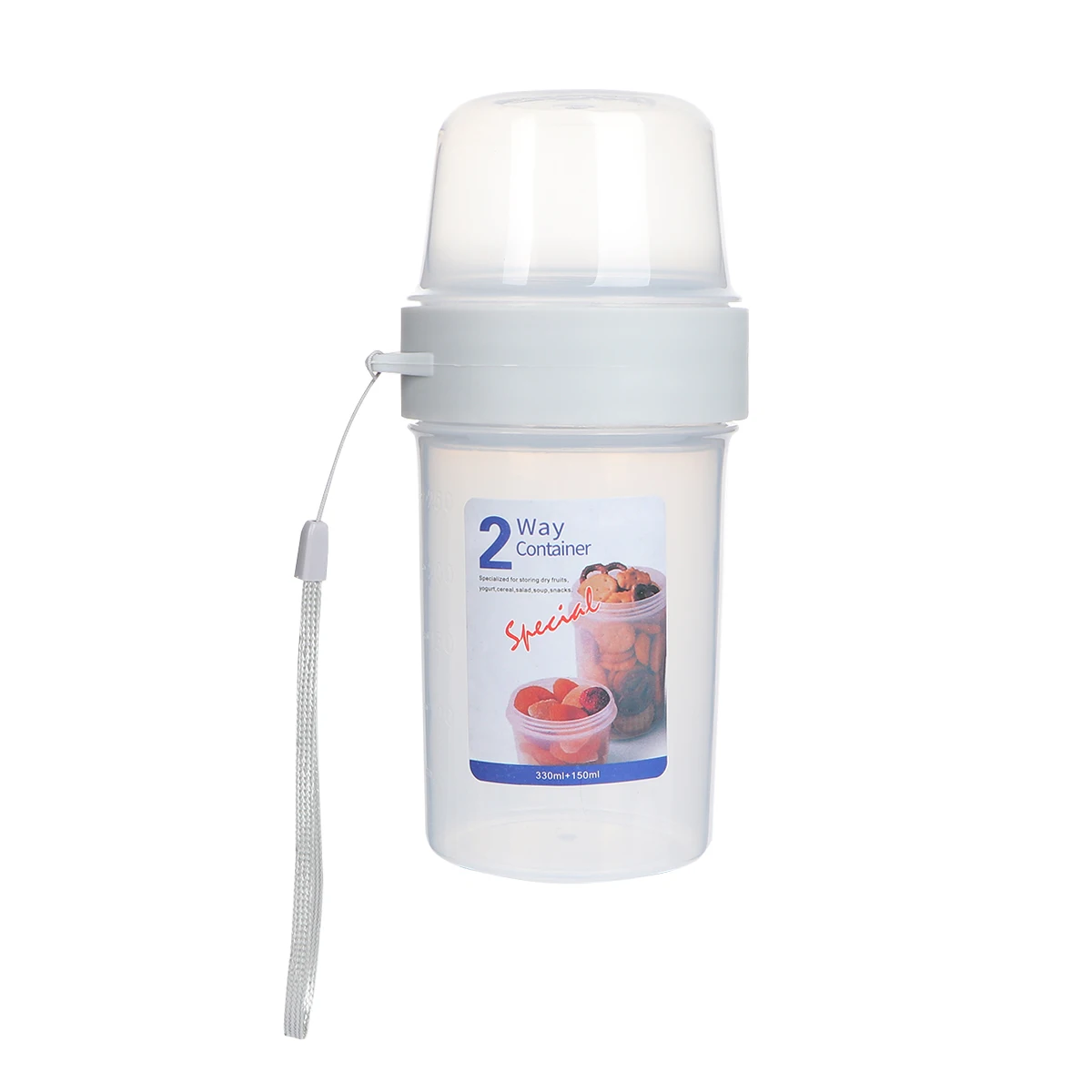 

Lunch Box Two Compartment Food Container Containers with Lids Storage for Bento Yogurt Cup