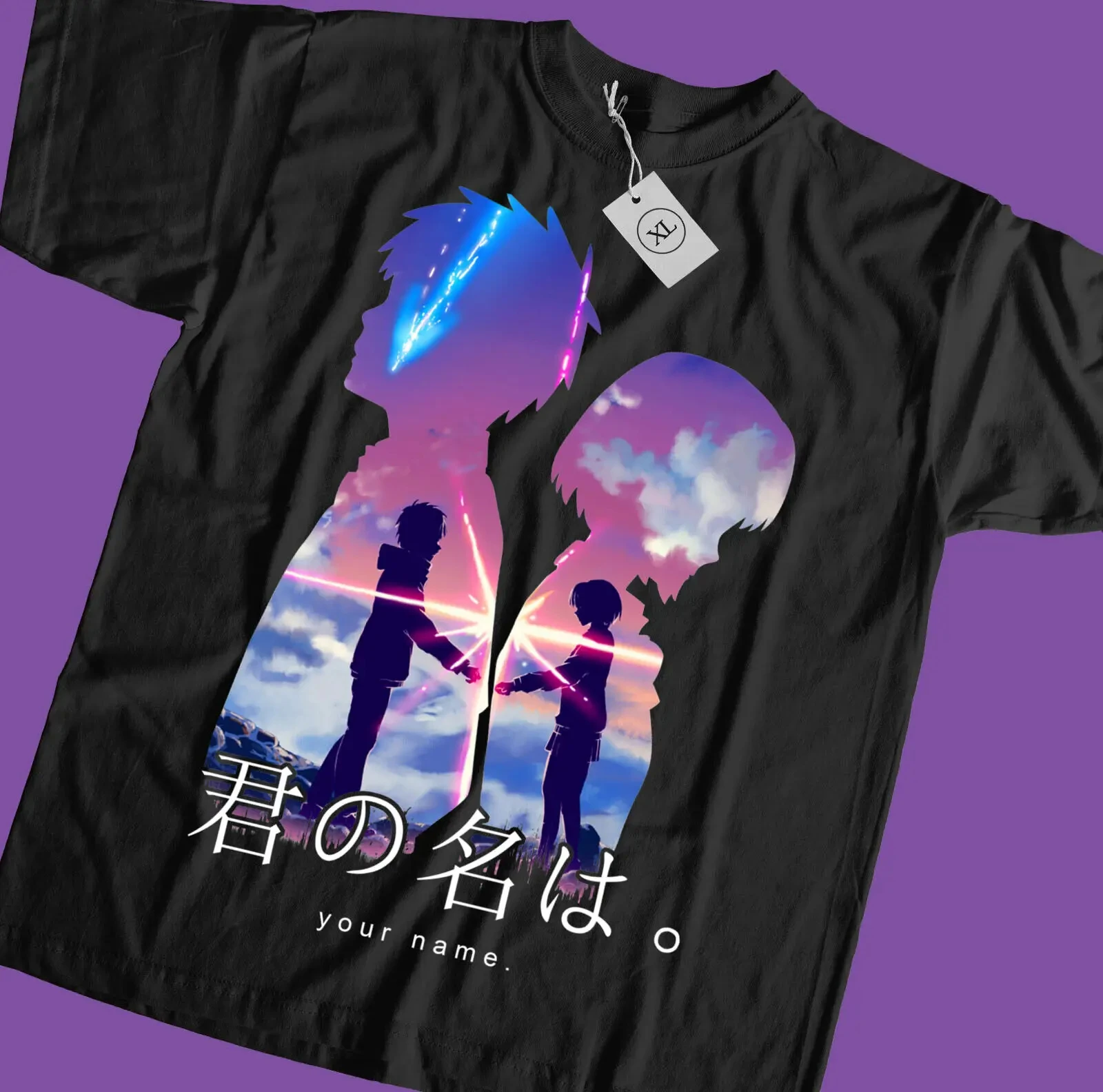 Free Returns  Within 90 Days No Questions Asked Kimi No Wa Your Name T-shirt Love Movie Mitsuha Taki Otaku Kawai Unisex Shirt