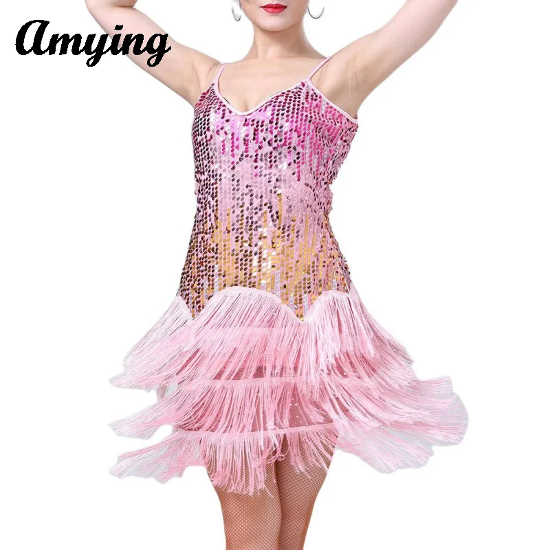 

New Latin Dance Dress Women Sexy Salsa/Ballroom/Tango/Cha Cha/Rumba/Samba/Latin Dress Performance Competition Practice Costume