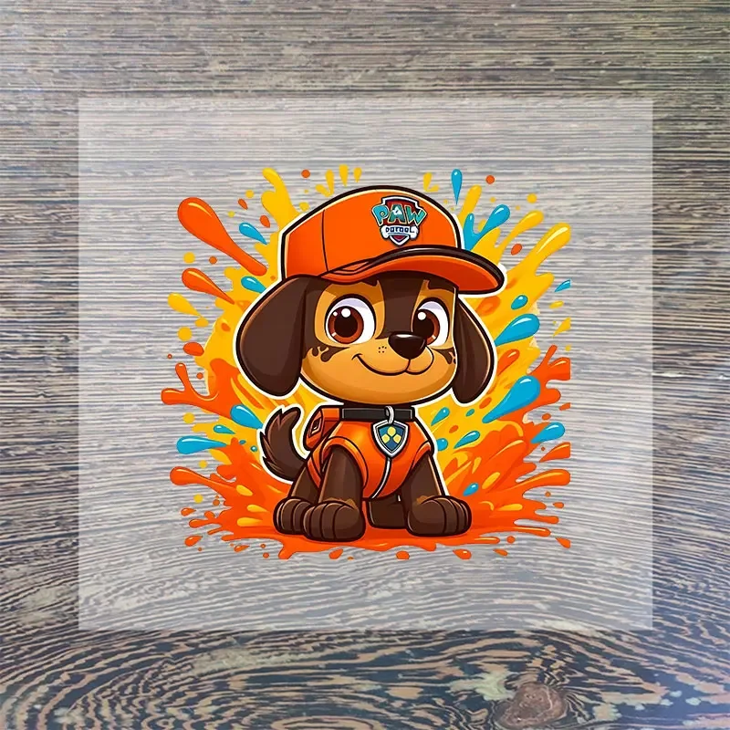 Paw Patrol Heat Transfer Patch สําหรับเสื้อผ้าอะนิเมะการ์ตูน DIY หมวกเสื้อยืดเหล็กบนแพทช์ Applique เสื้อผ้าที่กําหนดเองสติกเกอร์ไวนิล