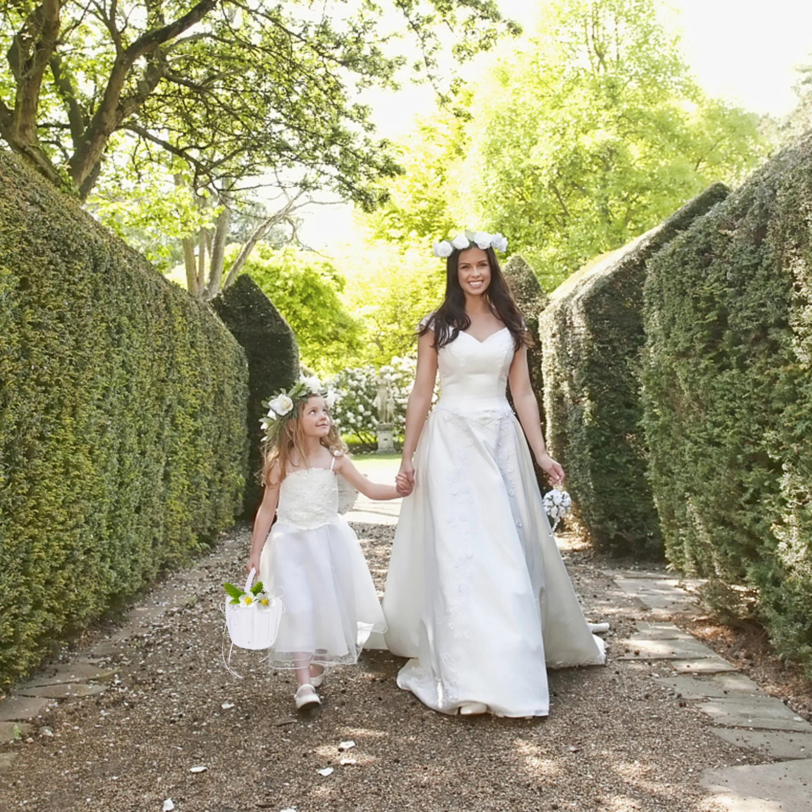 

Wedding Flower Basket Romantic Design For Flower Party Supplies Floral Basket Wedding Ceremony Beach Engagement Religious