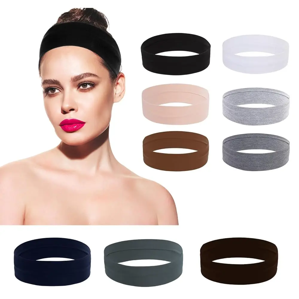 

Hair Bands for Women's Hair,9PCS Fashion Headbands for Women Non Slip,Soft Cotton Fabric with Full Elasticity,Suitable for Yo