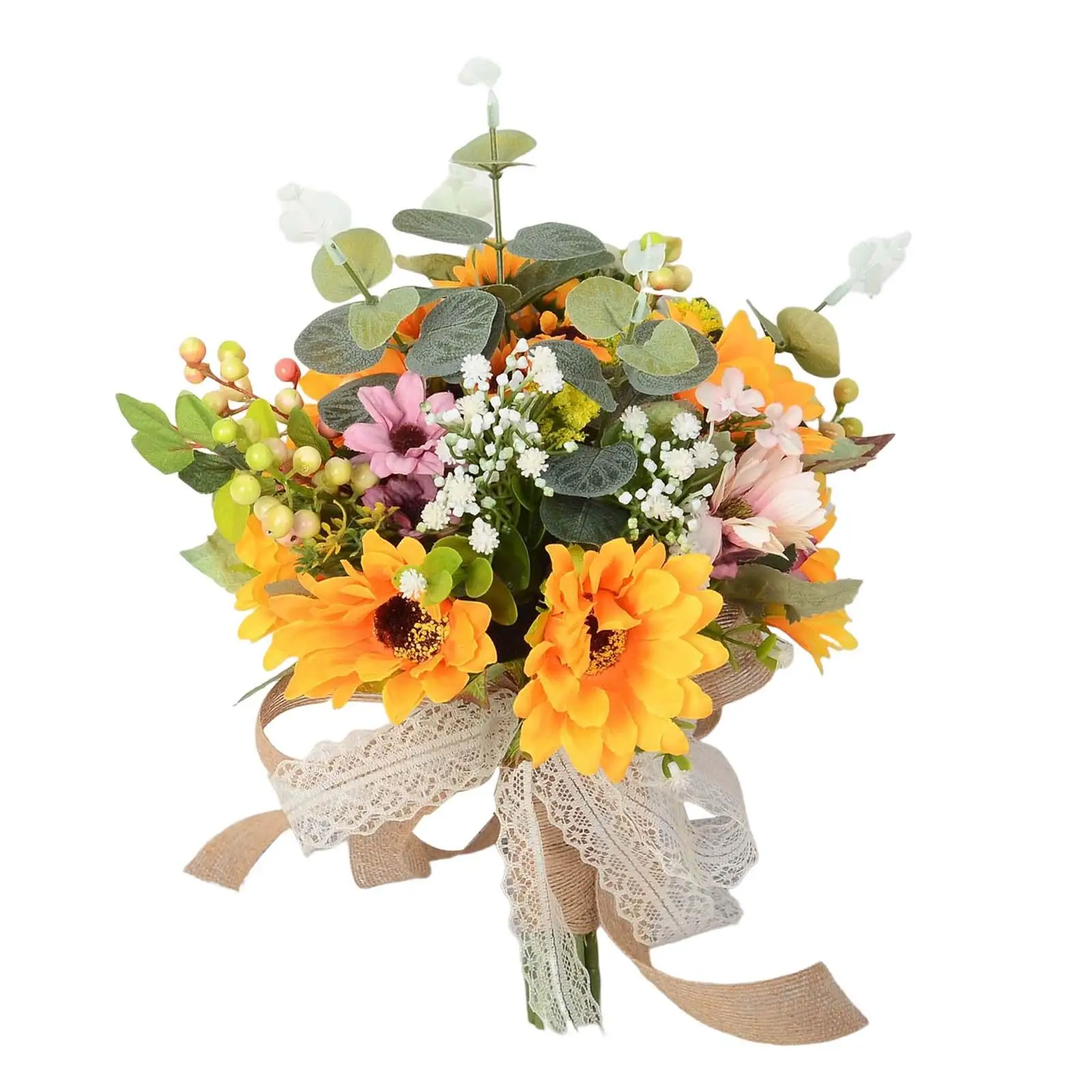 

Bridal Bouquet sun flower Cascading Bouquets for Bride Bridesmaid Anniversary