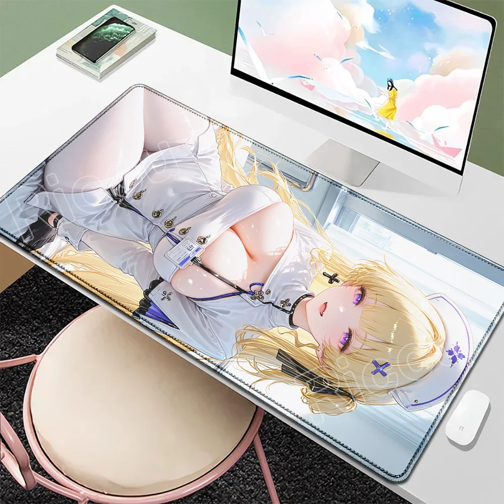 

Pc Anime SEXY Chest Girl Desk Mat Wuthering Waves Mouse Pad Hentai Phoebe Carlotta Mousepad Gaming Computer Anti-slip Rubber Rug