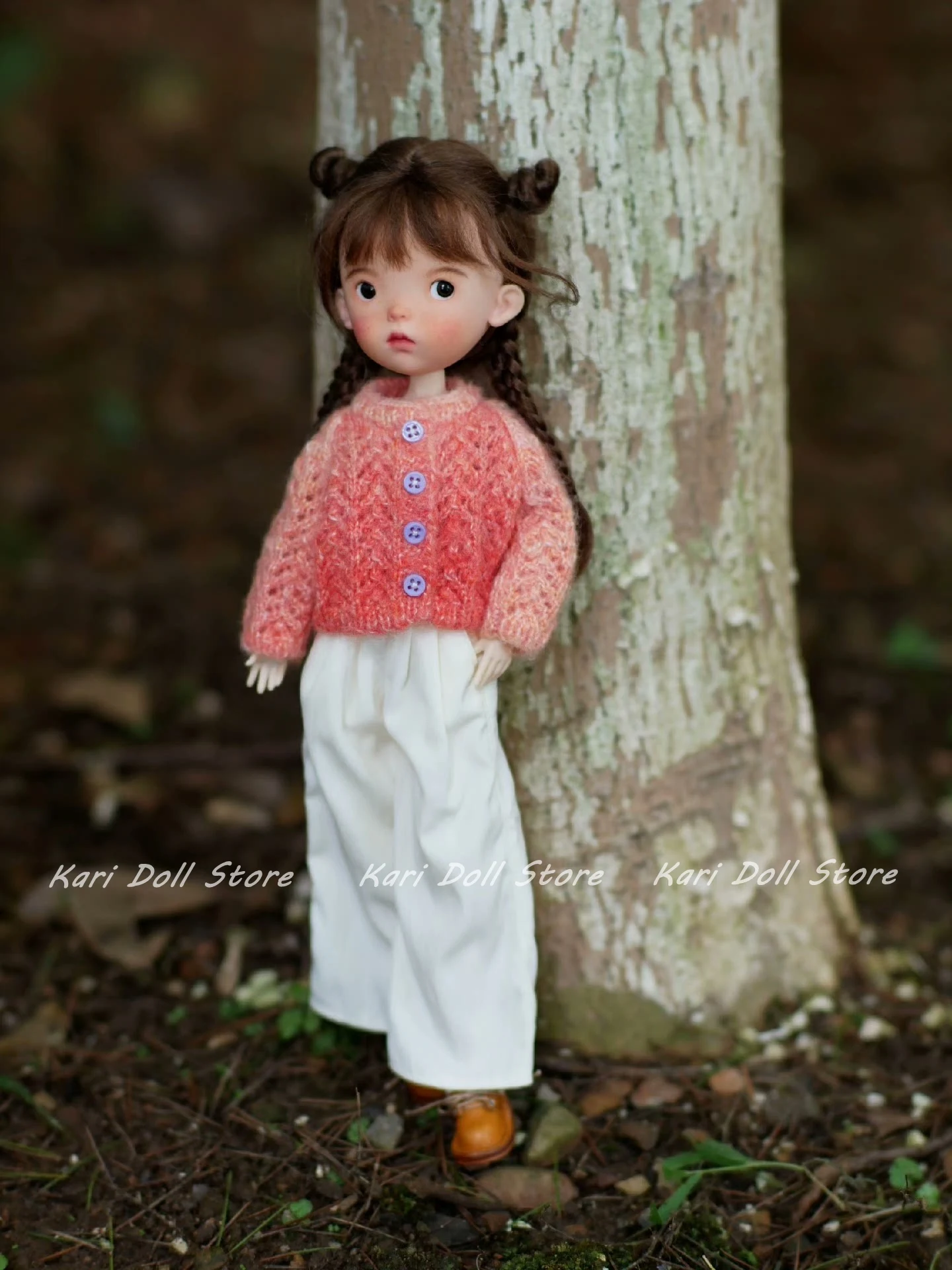 

Kari Doll Clothes and skirts dress Handmade gradient pine nut sweater jacket for Landazz Landoudou Doll