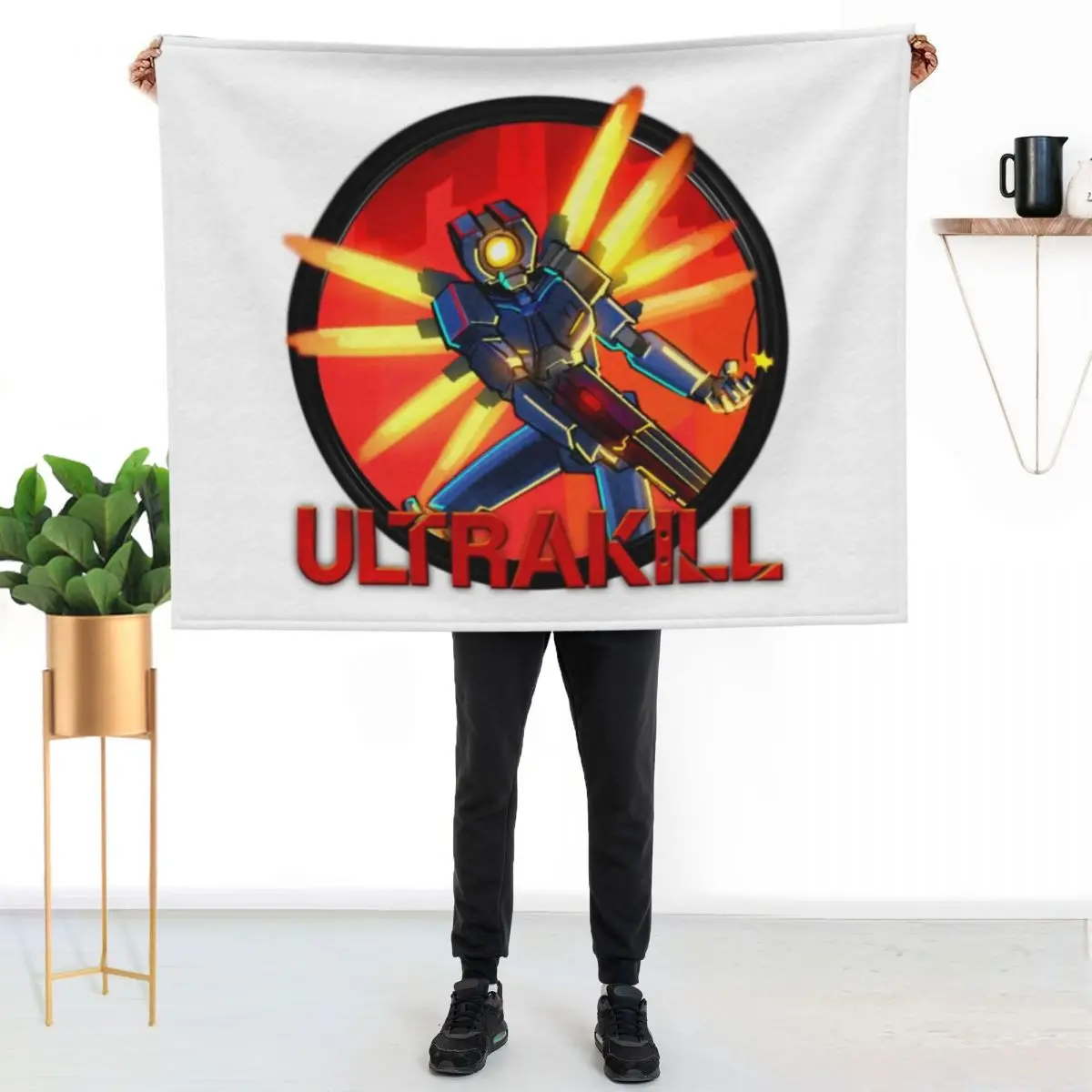 Ultrakill Throw Blanket Lightweight Warm Blanket for Indoor Outdoor Use