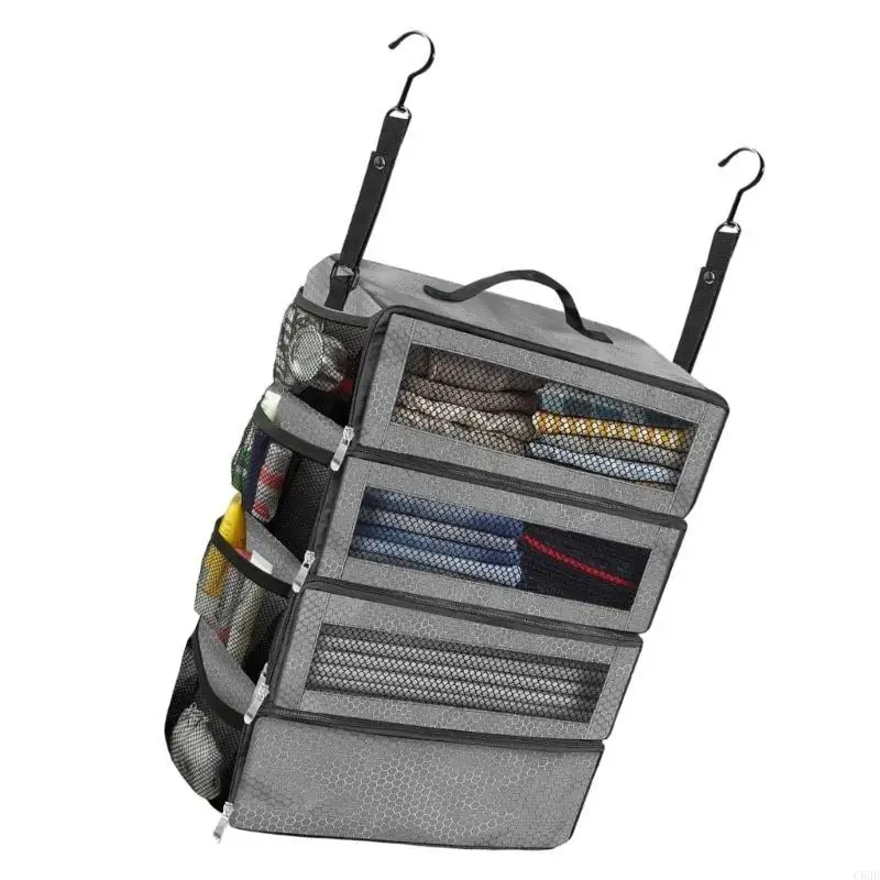 

Unique Foldable Clothing Storage Bag With Multiple Sections For Neat Arrangement