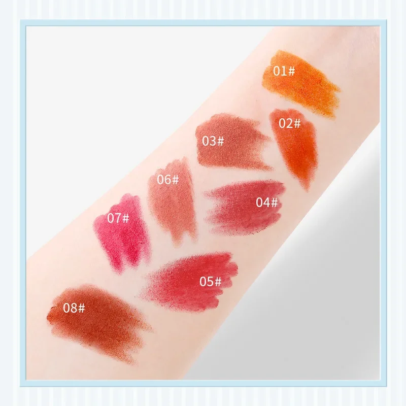 DEROL Candy Matte Lipstick Not Easy To Stick To Cup Bag Velvet Matte Lipstick