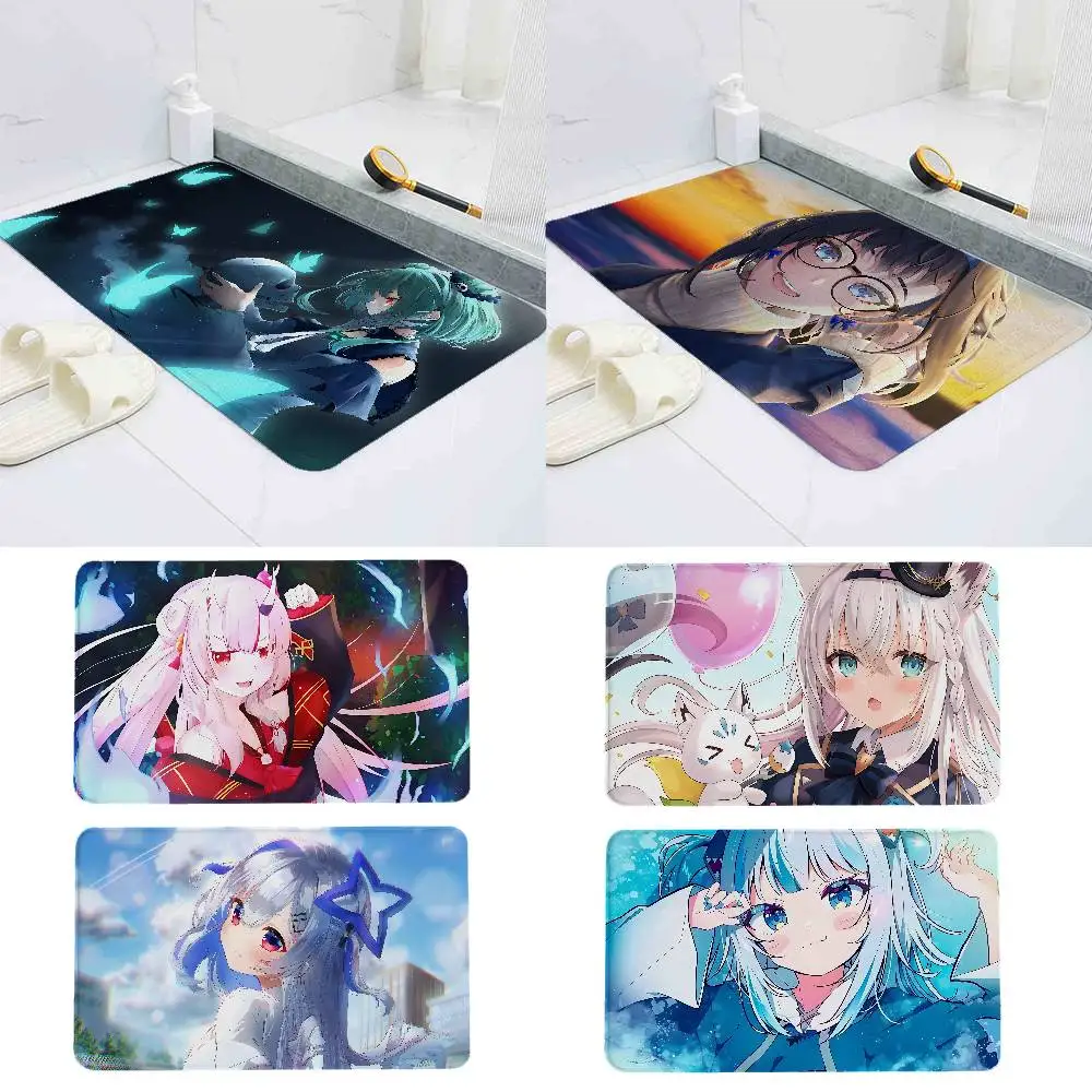 

Hololive Cartoon Floor Mat Carpet Rug For Home Living Room Bedroom Sofa Doormat Decor,kids Area Rug Non-slip Floor Mat