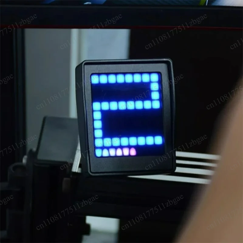 PC Sim‑Racing Game Dashboard Gear Shift Display with Flag Signal Light USB Racing Simulator Display Accessory for PC GamingSetup
