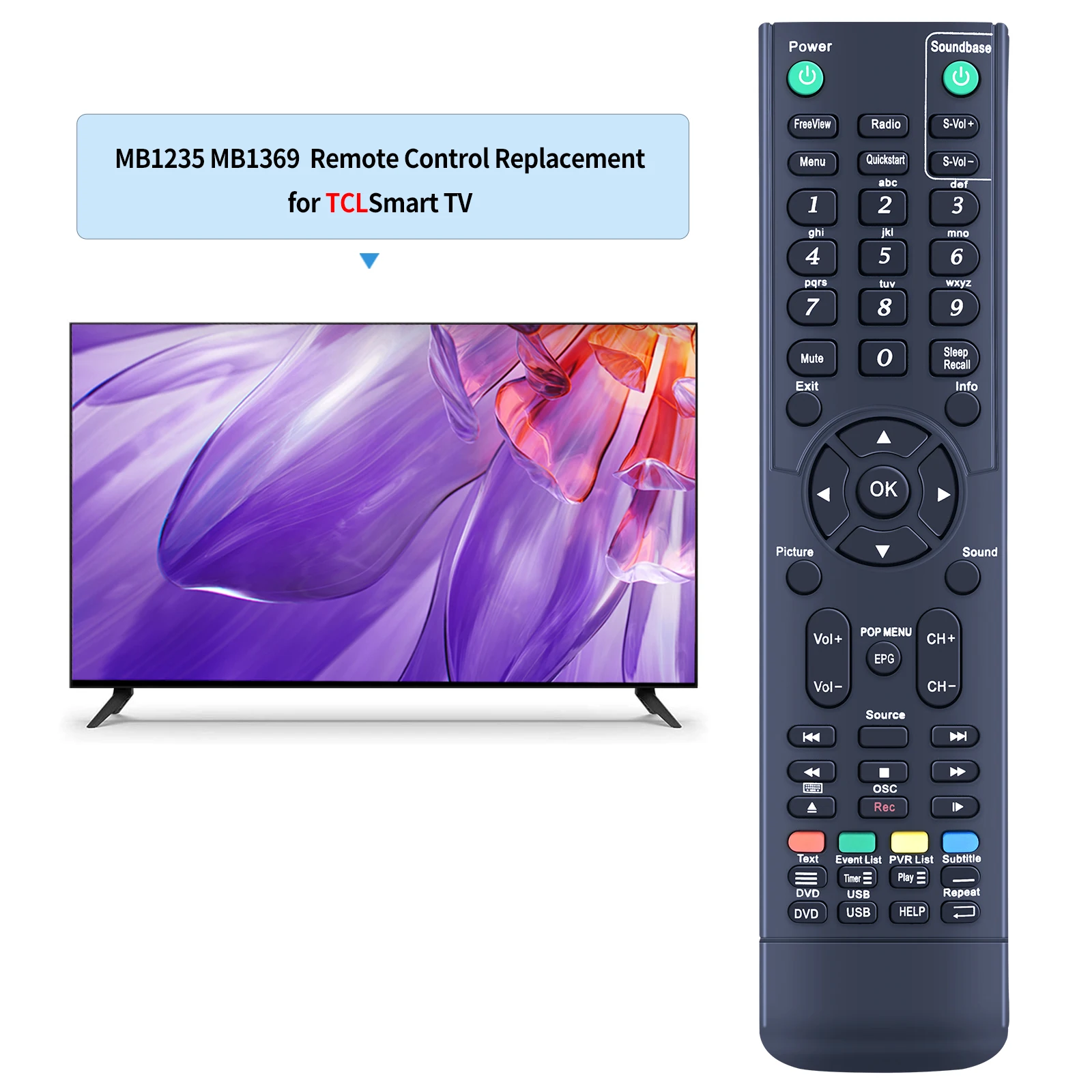 Nuevo mando a distancia de repuesto para violonchelo Neon C32100F C32100DVB C37109DVB3D