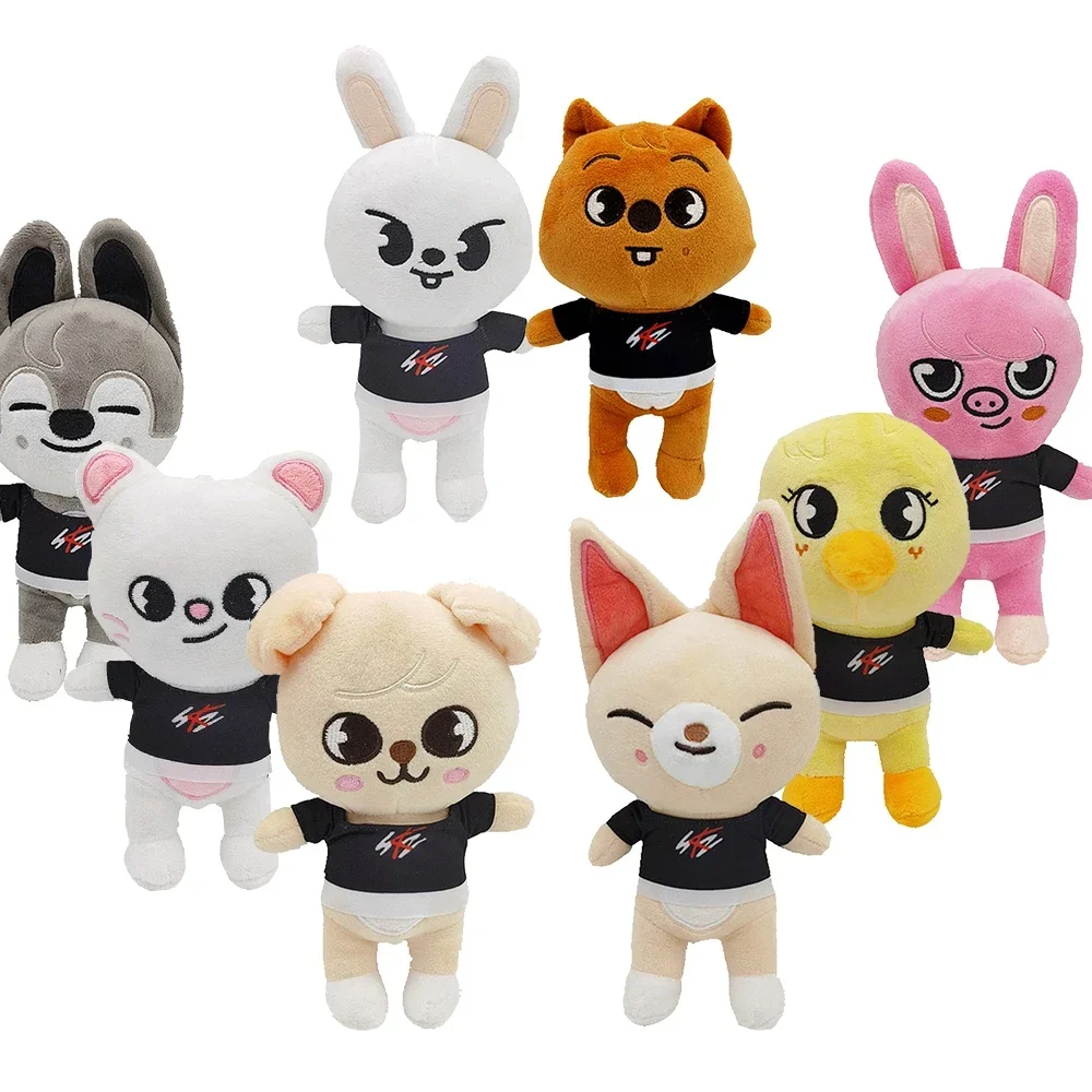 

* Skzoo Plush Toys 20cm Stray Kids Plush Wolf Chan Cartoon Stuffed Animal Plushies Doll Cute Companion for Kids Adults Fans Gift