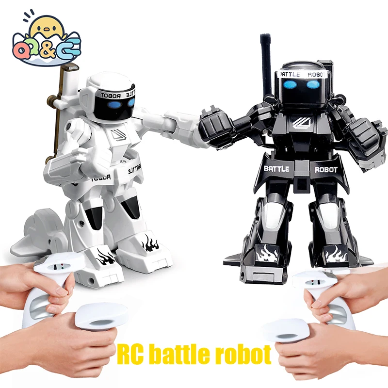 Rcロボット-子供用ボクシングロボット,おもちゃ,リモコンロボット,2.4g,戦いロボット,2つのコントロールゲーム,おもちゃ