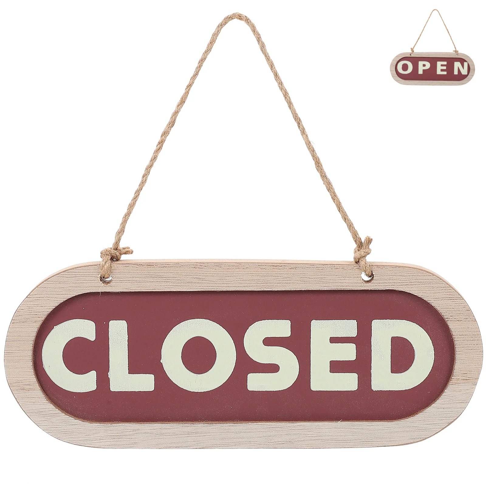 Store Closed Listing Open Sign Home Decor Wooden Ornament Restaurant and Door Plate Hanging Decoration The Shop Listed