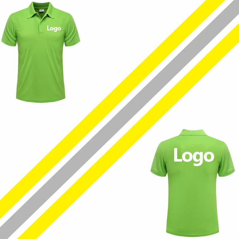 Elike-Polo décontracté pour hommes et femmes, logo personnalisé, texte imprimé, image, broderie de marque, conception personnelle, respirant, été