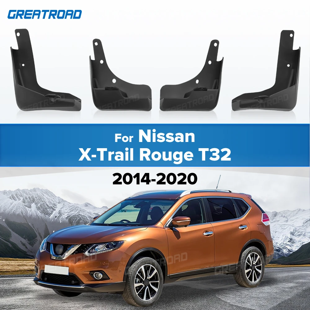 Fender For Nissan X-Trail Rouge T32 2014-2020 2016 2017 2018 2019 Mudflaps Splash Guards Mudguards Mud Flaps car Accessories