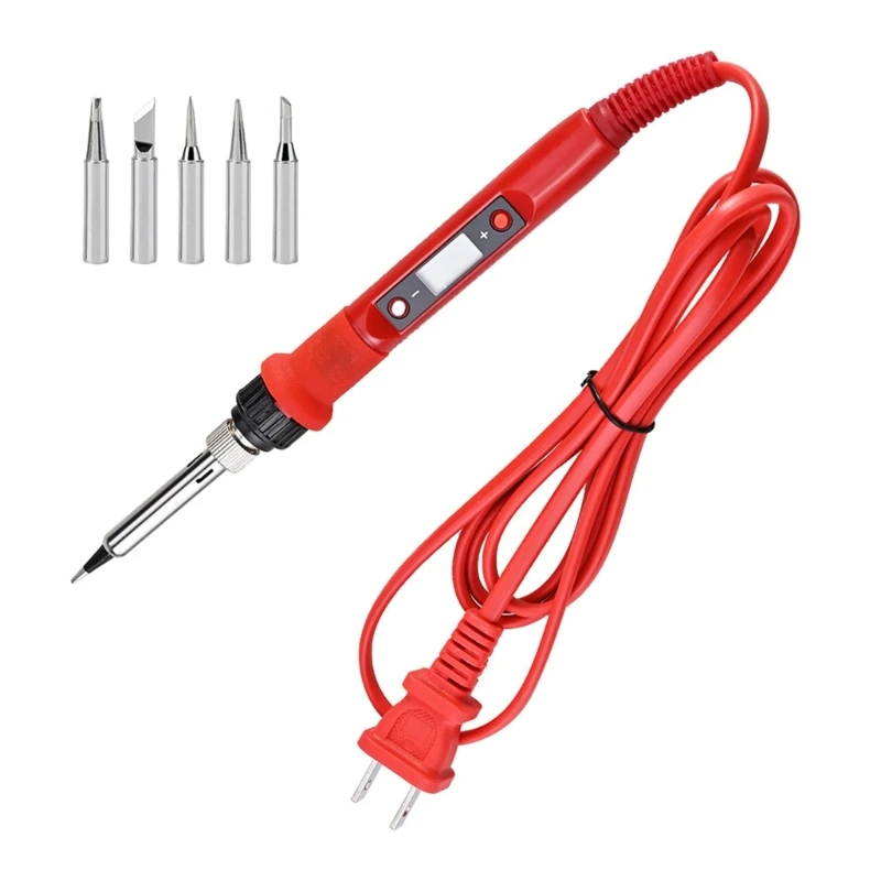 Electric Soldering Iron 180-500℃ Temperature Regulating 80W LCD Digital Display Drop Shipping