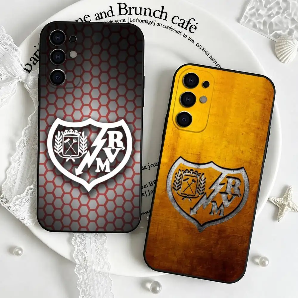 Football Sports R-Rayo Vallecano  Phone Case Black Silicone Soft For Samsung S25,S24,S21,S22,S23,S30,Ultra,S20,Plus,Fe,Lite