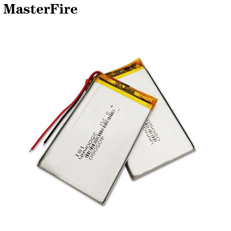 bateria recarregável do polímero de lítio 3.7V 2500mah 405080   para aquecedor de mãos, luz de acampamento, banco de potência, e-book, tablet, pc, baterias médias