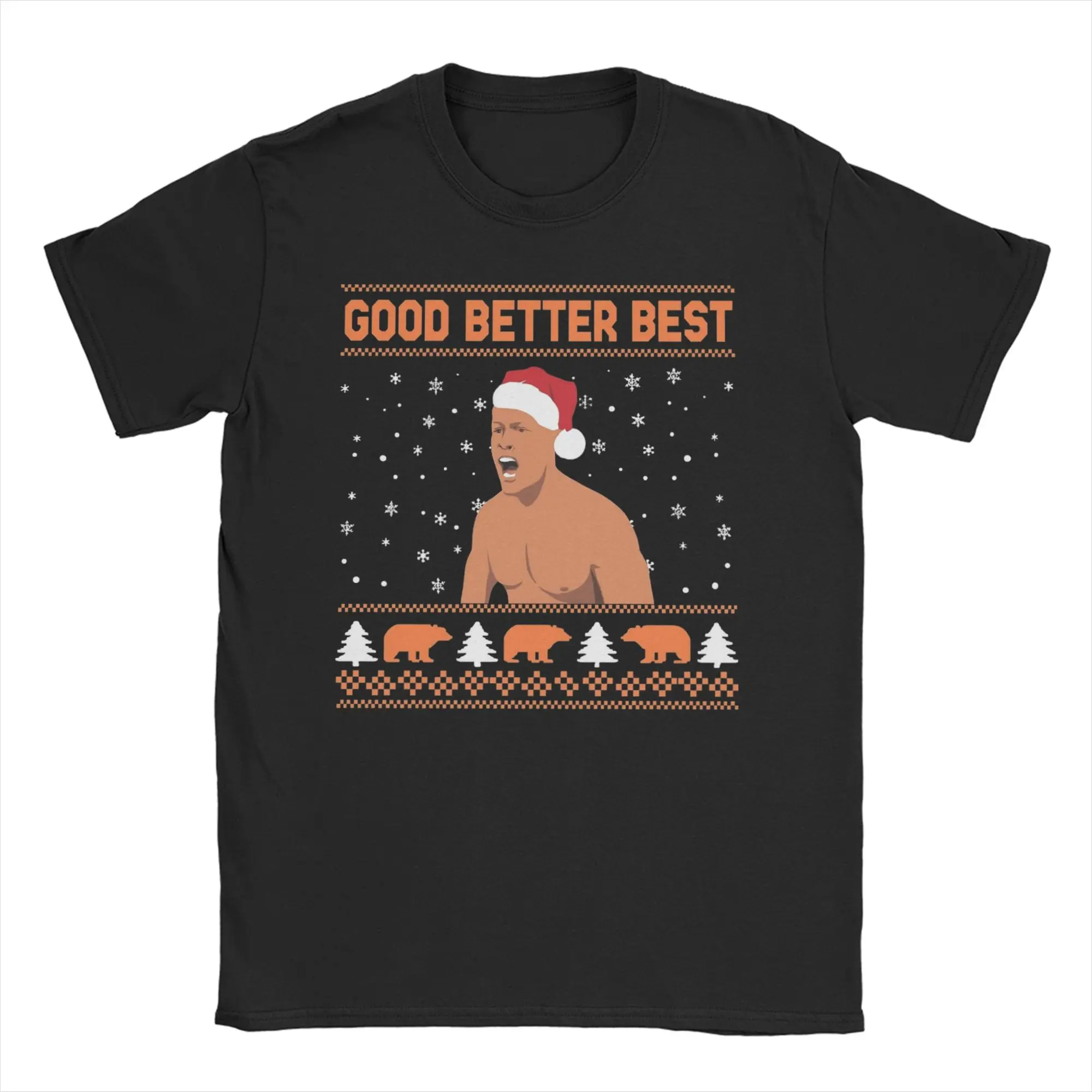 Men T-Shirt Ben Johnson Good Better Best Christmas Football Cotton Tees Short Sleeve Da-coach T Shirt Crewneck Tops Graphic